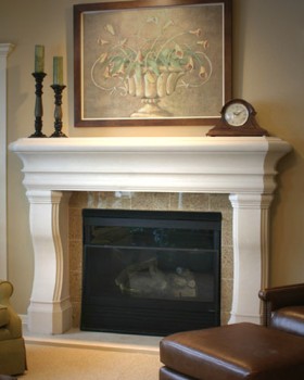 The Pebble Beach shown with optional hearth.