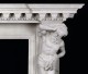 Detail image of Hercules and the mantel shelf.