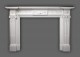 The Federal manrble mantel shown in Italian Bianco.