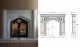 Specifications for the Westminister cast stone mantel.