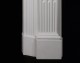 Detail image of mantel leg base.