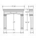 Specifications for the Bungalow stone surround.