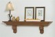 The Arcadian mantel shelf is available in paint grade or oak.