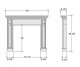 Alexa Stone Mantel Dimension Diagram