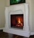 The Degaul stone mantel is lighweight.