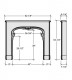 Specifications for the Venetian mantel.