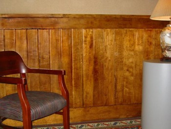 Classic Rustic wainscot panels.