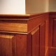 Detail iamge of cherry panels.
