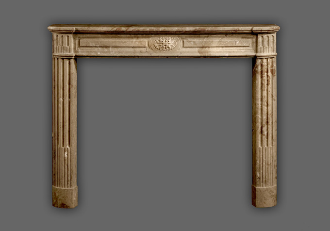The Sophie marble mantel.