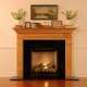 Black granite shown with Mt Vernon fireplace mantel.
