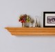 Detail image of oak Madison shelf.