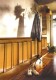Raised panels in maple in hallway.