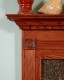 Detail image of the Highlander mantel.