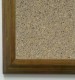Tan granite tack board with 1 3/4" oak frame