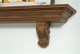 Beautifully hand carved corbels with egg and dart crown molding.