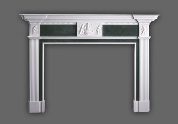 The Great Britain marble mantel.