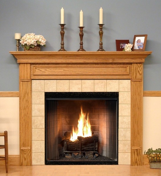 The Fredricksburg has picture frame molding on the breast plate.