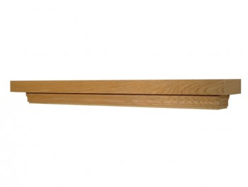 This two tiered Hudson shelf is 7 1/2" tall.
