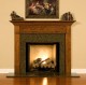 The Hillsboro mantel shown with granite facing kit.