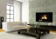 Combining style with innovation, the Celsi Curve electric fireplace is the ultimate in high technology with the most realistic fire effect - with sound - available today!  Blazing fire pattern illustrated.