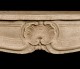 Center shell pattern on this mantel. Limestone