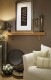 The Boxwood mantel shelf has clean lines and a modern look.