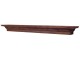The Strausburg fireplace mantel shelf shown in oak.