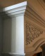 Detail image of the Palladio mantel.