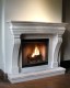 The Regalia shown with hearth and optional surround.