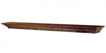 The Catalina mantel shelf shown in oak.