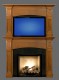 Hartford overmantel with tv.