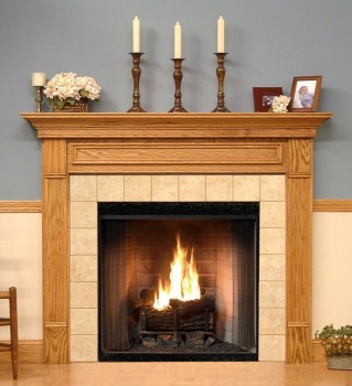 The Fredricksburg has picture frame molding on the breast plate.