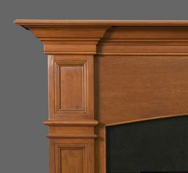 Beautiful crown molding across the header leading to the clean line details on the legs.