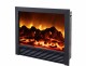 Detailed view of our SD27" Electric Fireplace that comes with wide trim to act as a surround.  Fireplace features electric flame technology and a two stage space heater (5,200 Btu's at High) that will warm up to 400 square feet.  Remote control included.  Inserts into a cabinet, a mantel or into the wall and the surround trim helps conceal the opening. (Flame image enhanced.)