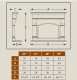 Outdoor stone fireplace mantel specifications