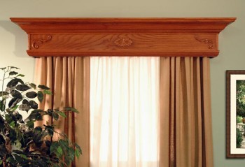 Delaware cornices come with decorative appliques.