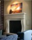 The Novel cast mantel is available in 4 color choices.