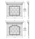 Overmantels are adjustable in height.