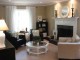 The mantel is the focal point in this room