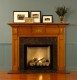 The St Simon mantel has latern appliques on the header.