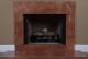 Rojo marble facing with riser.
