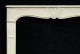 Our white limestone offers a less formal look for this mantel