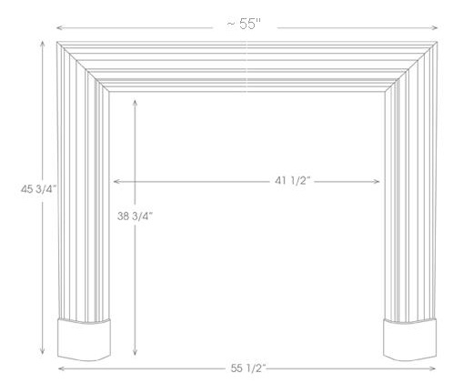 Bolection Mantel Illustration Diagram