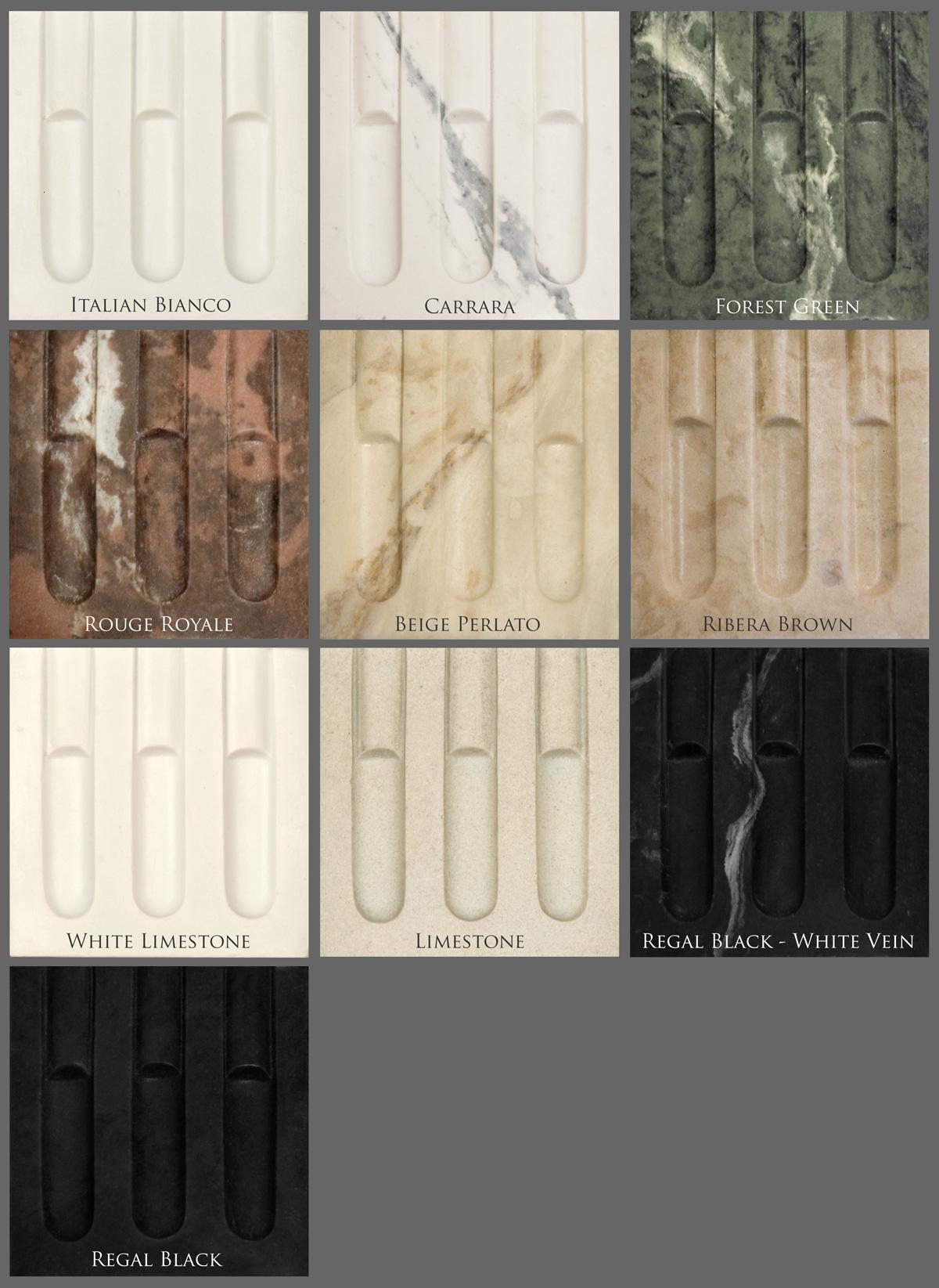 Marble Mantel Color Chart