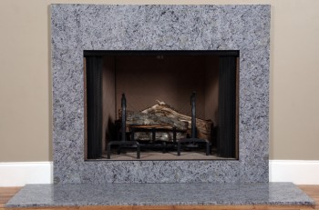 Samantha Blue granite shown with optional riser.