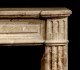 The Sophie marble mantel.