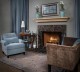 Marble facing kit with mantel shelf.