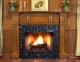 The quality shows with this cherry Oxford mantel surround.