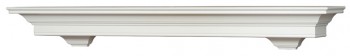 Lynchburg shelf has decorative corbels attached.