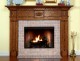 Colonial fireplace mantel shown in oak.